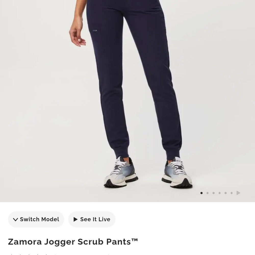 FIGS Navy Zamora Jogger Scrub Pants